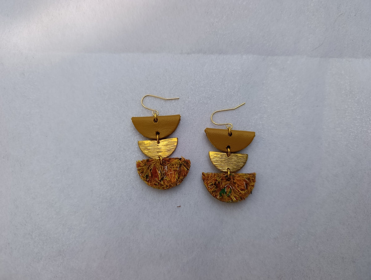 Marigold 3 Tier Earrings