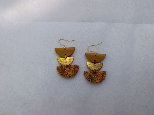 Marigold 3 Tier Earrings