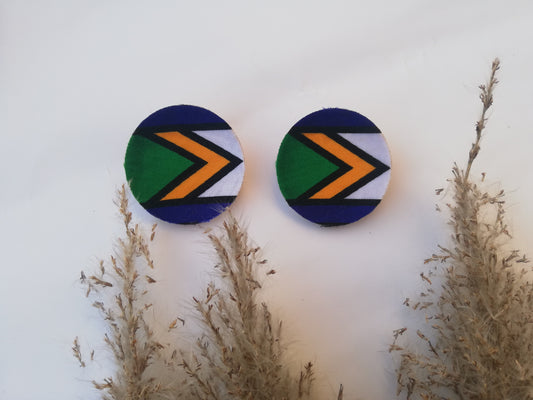 Handcrafted Modern iNdebele Iziqhaza Earrings