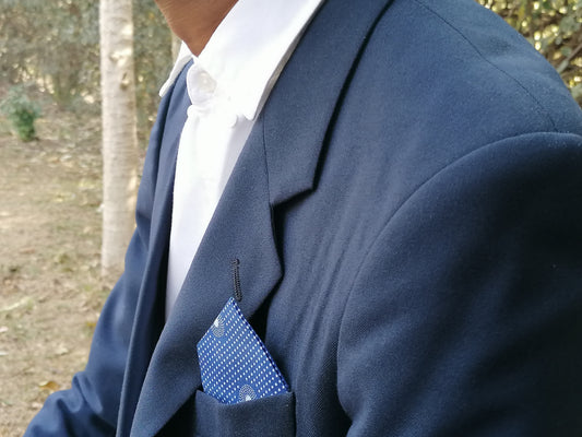 Polka Shweshwe Pocket Square