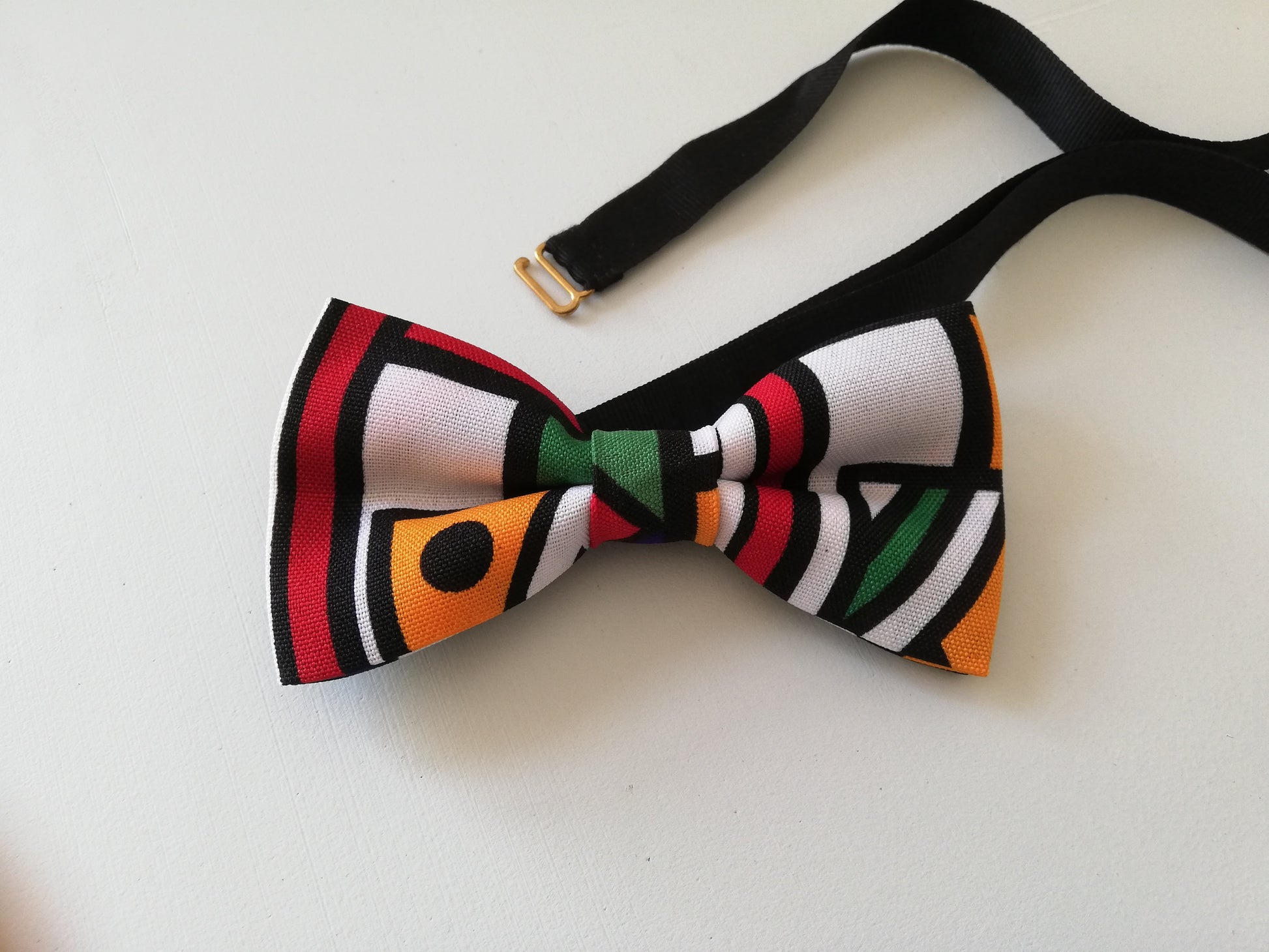 Polkadotcoco Handcrafted INdebele Print Bow Tie South African  