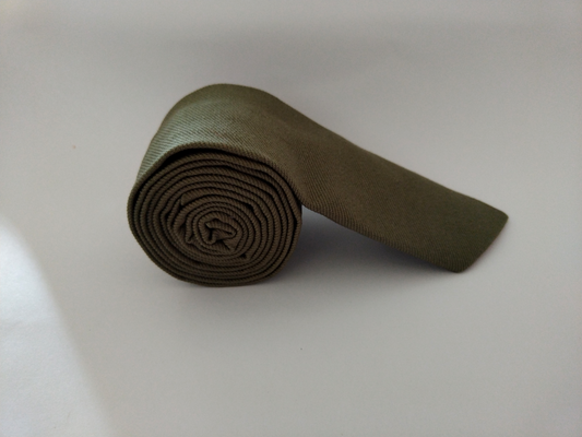 Handcrafted Olive Soft Denim Tie